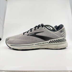 Brooks Running Shoes Mens Size 9.5 Adrenaline GTS 22 Shoes Gray Mesh Lightweight